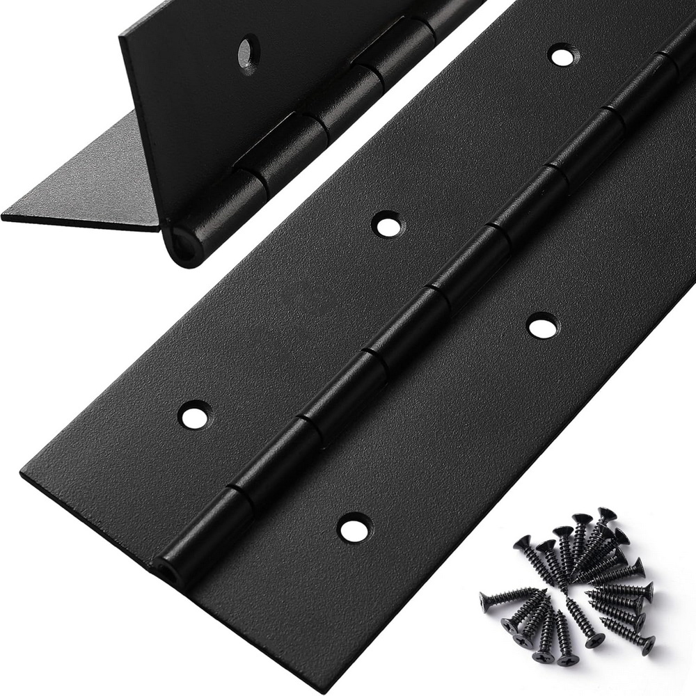 Piano Hinge Continuous - Bisagras de Piano Negras de 6