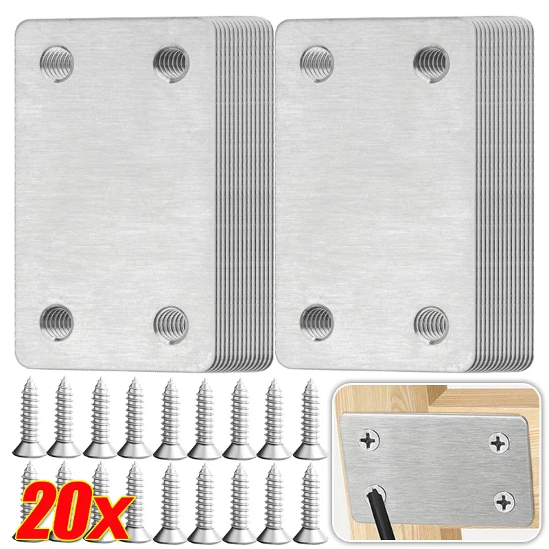 Furniture Hardware In China - Placa de reparación de bisagra plana