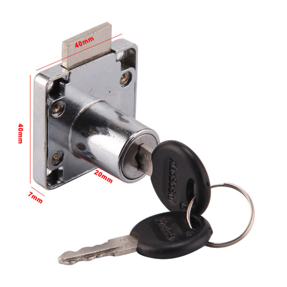 Quality Furniture Hardware - 2 cerraduras para gabinetes con 4