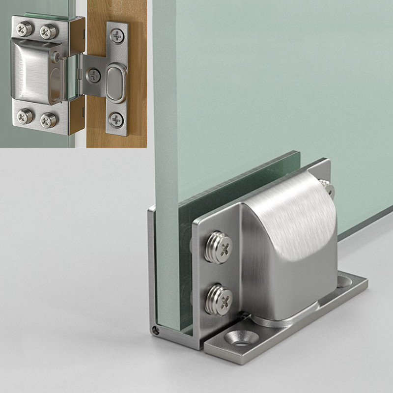Quality Furniture Hardware - Bisagras de vidrio no perforadas, bisagra