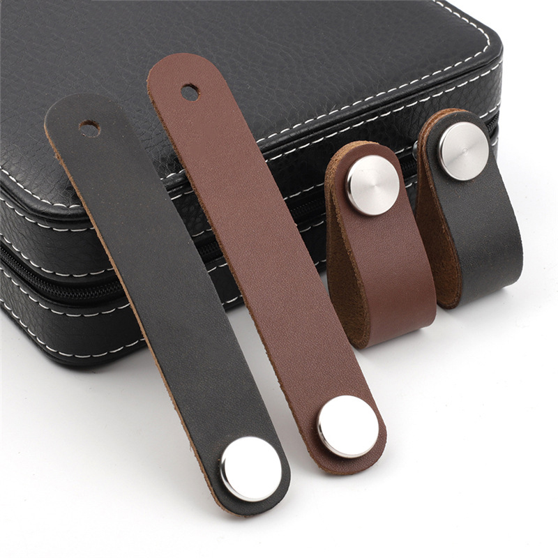 Furniture Hardware In China - Perillas de cuero para armario, muebles,