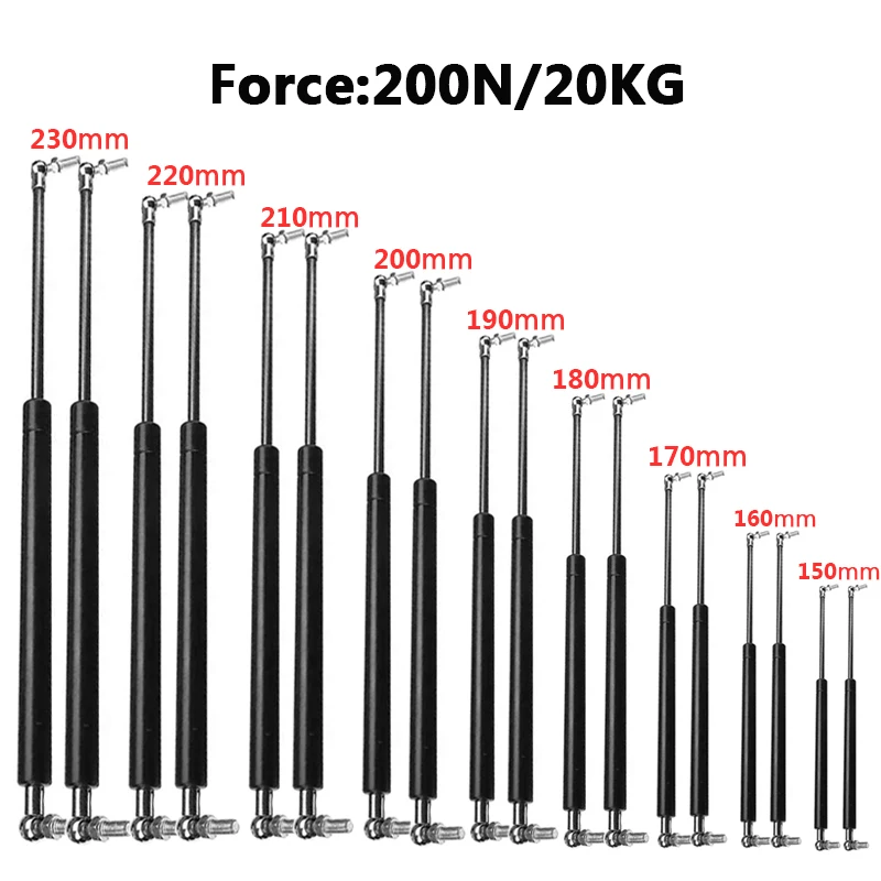 2 uds 150-230mm 200N/20KG punt - Furniture Hardware In China reseña y precio