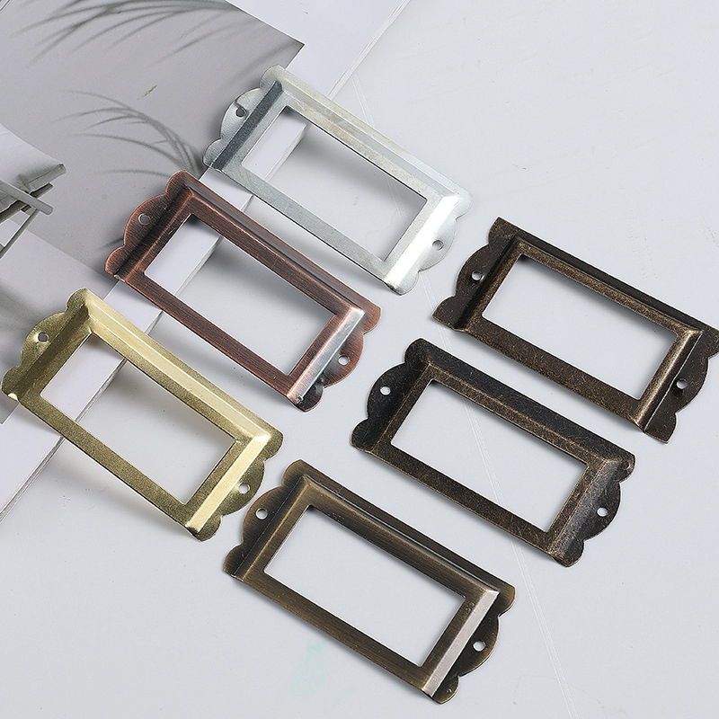 Soporte de etiqueta Vintage, a - Furniture Hardware Names reseña y precio