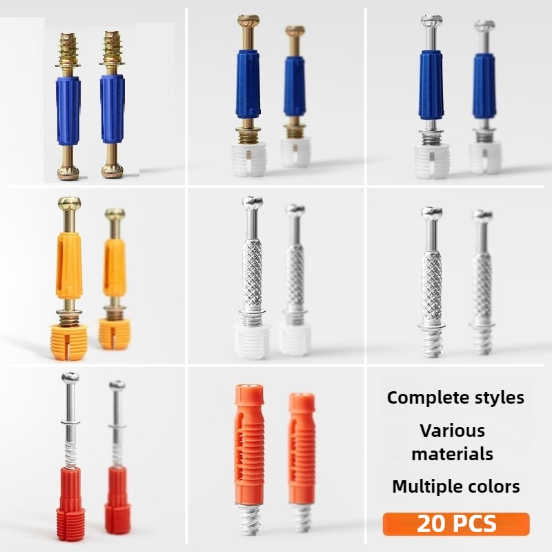 Conector de tornillos tres en  - Furniture Hardware Fasteners reseña y precio