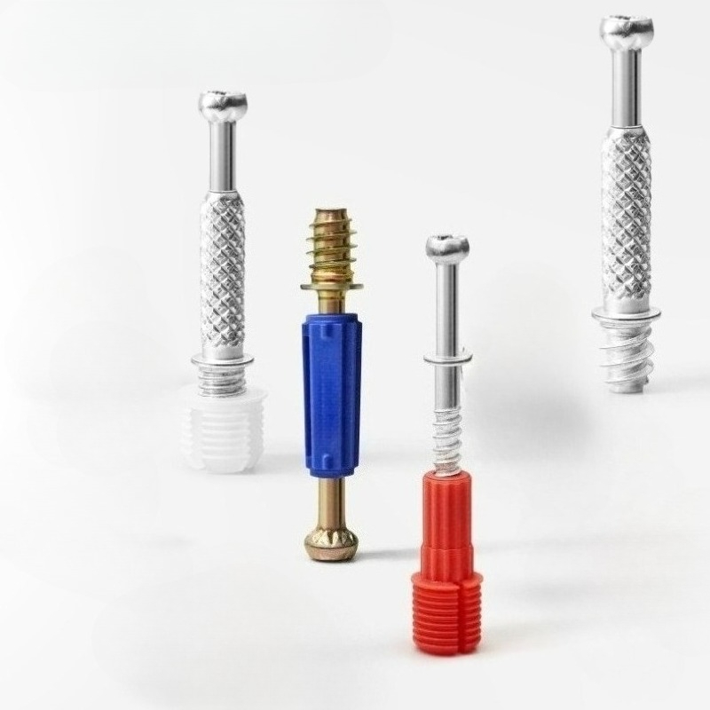 Conector de tornillos tres en  - Furniture Hardware Fasteners reseña y precio