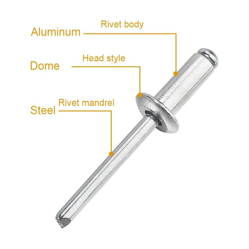 Remaches ciegos de cabeza de c - Furniture Hardware Fasteners reseña y precio